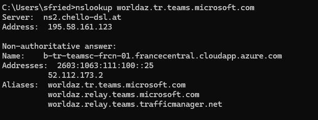 DNS Resolve via France